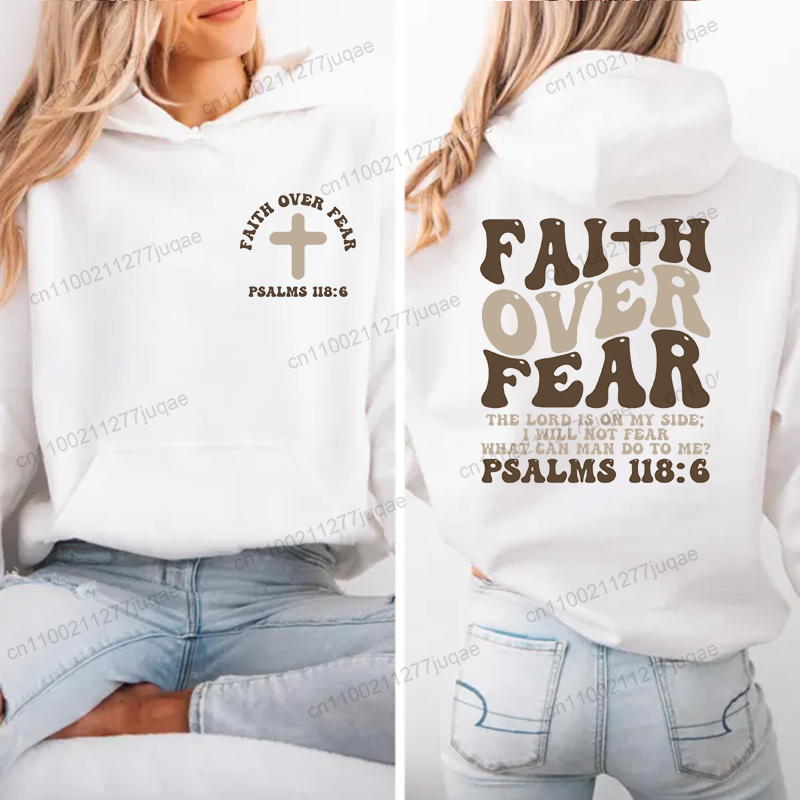 Women Fashion Over The Years - Glaube Über Angst Druck Sweatshirt Frauen