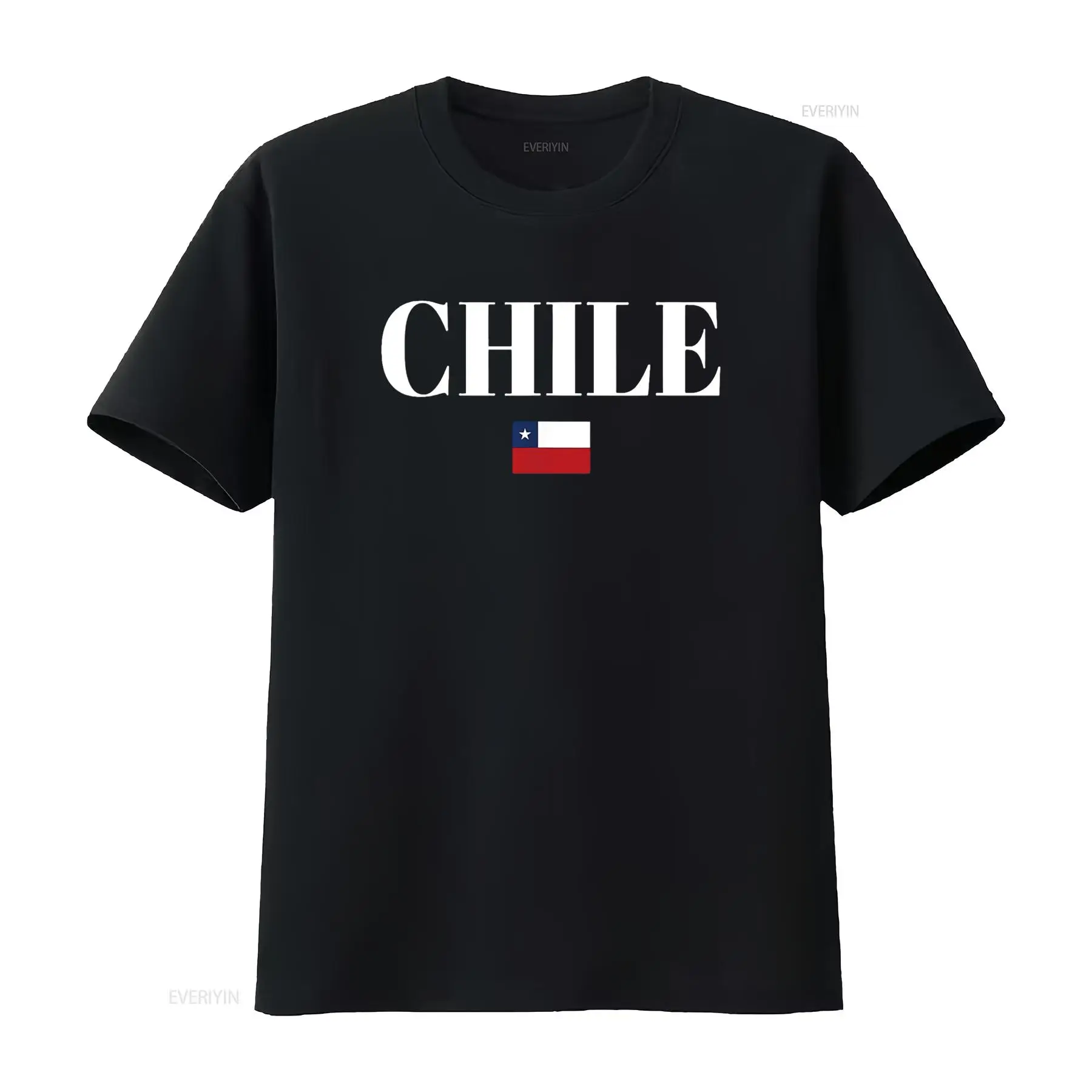 Women'S Fashion Graphic Tees - CHILE-Flagge Damen-T-Shirt, Vintage-Stil, gewaschene Grafik, Unisex,
