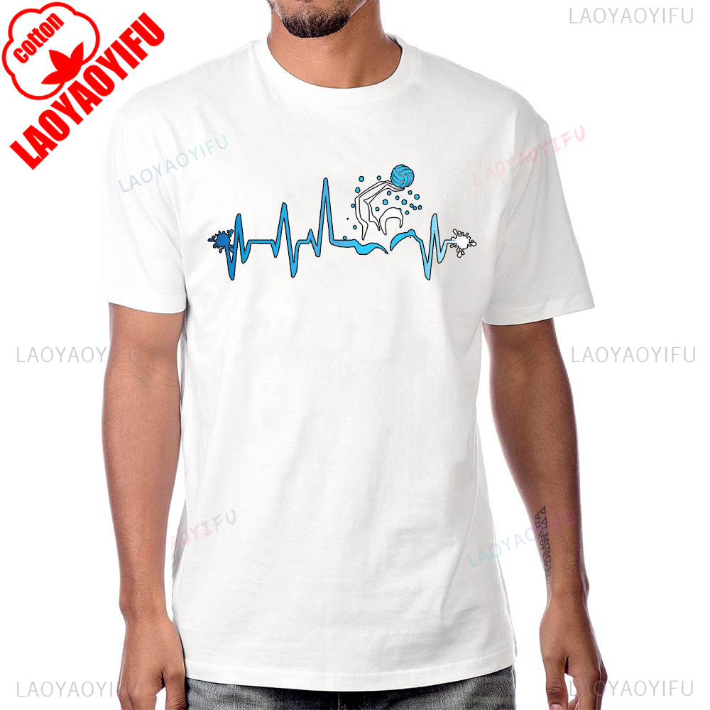 Women'S Fashion Graphic Tees - Wasser Polo Player Herz Schlag Grafik