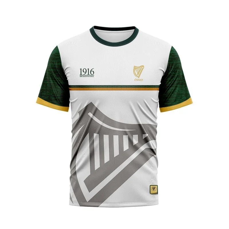 Women'S Fashion Rugby Shirt - Sommer-T-Shirt mit 3D-Druck, Rugby-Team-T-Shirt, locker, bequem,