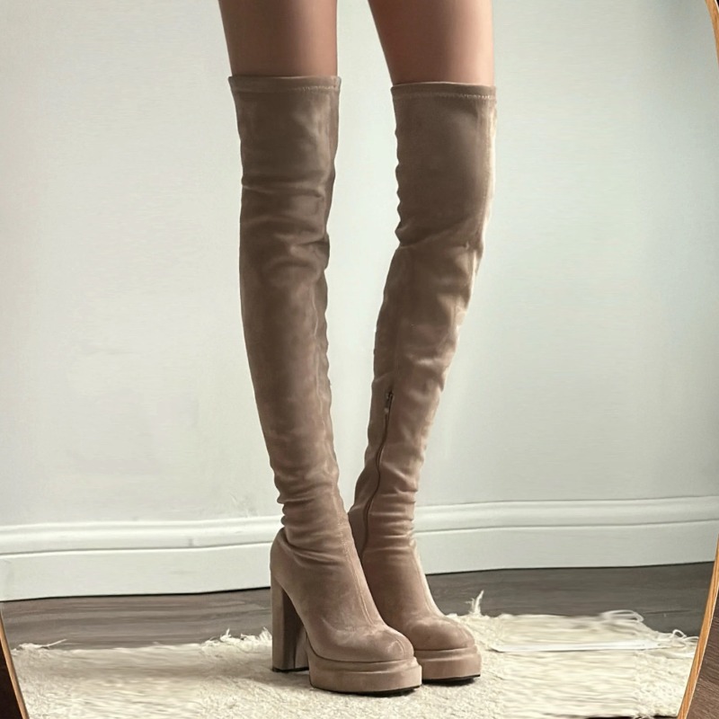 Women Fashion Online - Nachtclub-Mode Damen Overknee-Stiefel Sexy Dicke Hohe