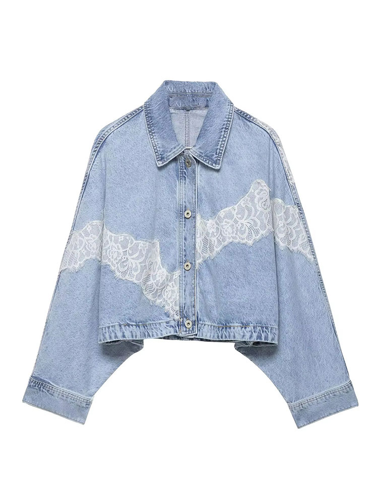 Women'S Fashion Jackets - HH Elegante Damen Blaue Jeansjacken mit