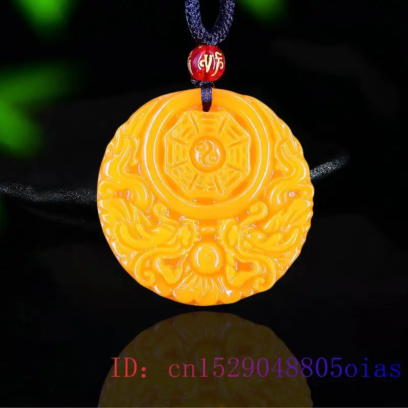 Women'S Fashion Jewellery - Gelb Jade Drachen Anhänger Geschenke Männer