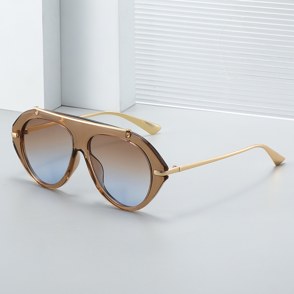 Women'S Fashion In The 70S - Neue übergroße Pilotensonnenbrille Unisex – Retro-Stil