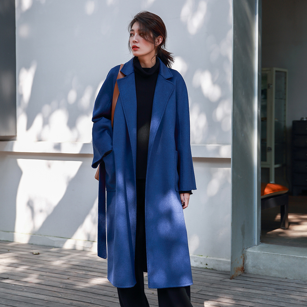 Women'S Fashion Jackets - Allingentle Damen Langer Mantel Flacher Kragen