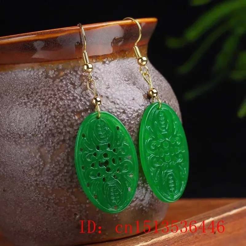 Women'S Fashion Jewellery - Original natürliche grüne Jade Smaragd Fledermaus