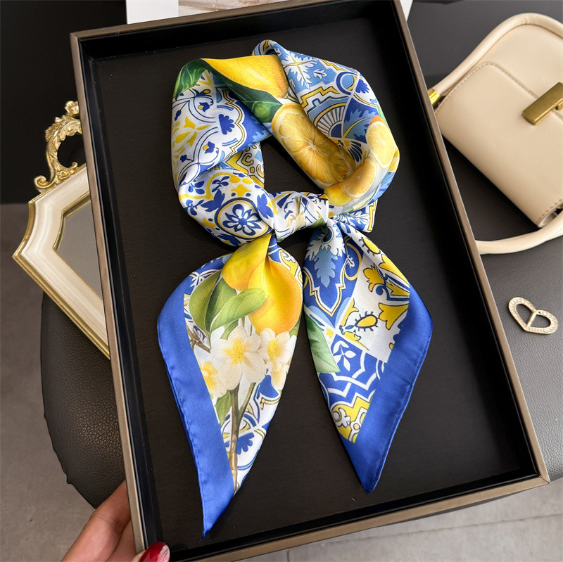 Women Fashion Necktie - 2026 neue Obst Druck Seide Quadrat