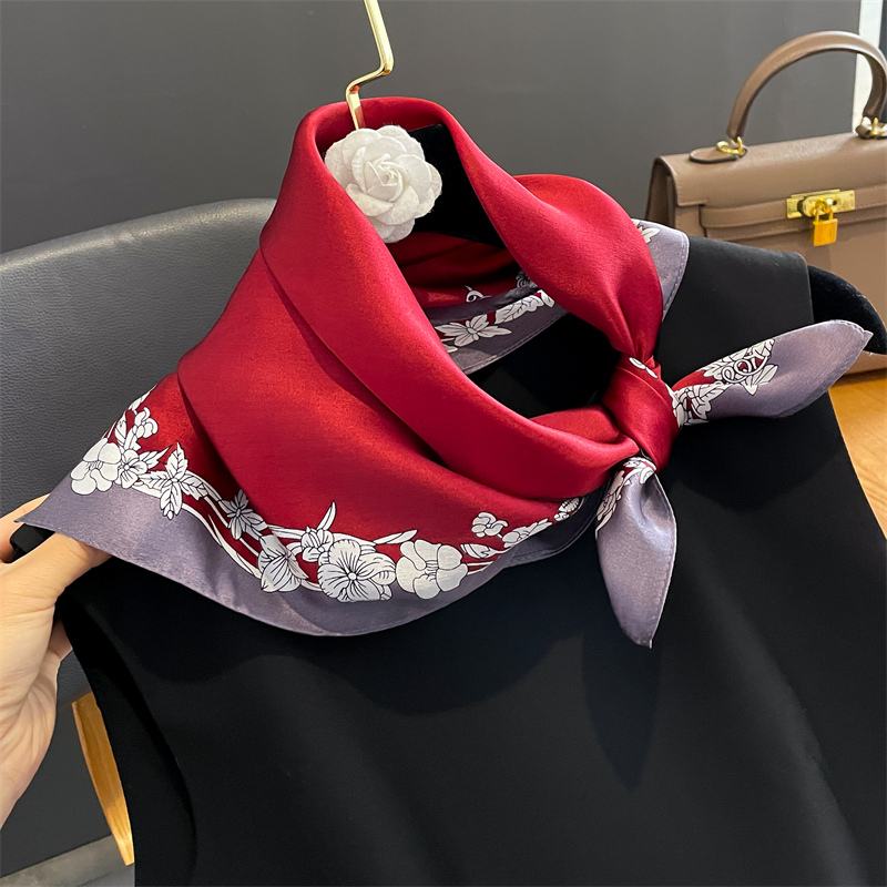 Women Fashion Necktie - 2024 Luxus druck Seide Schal Frauen