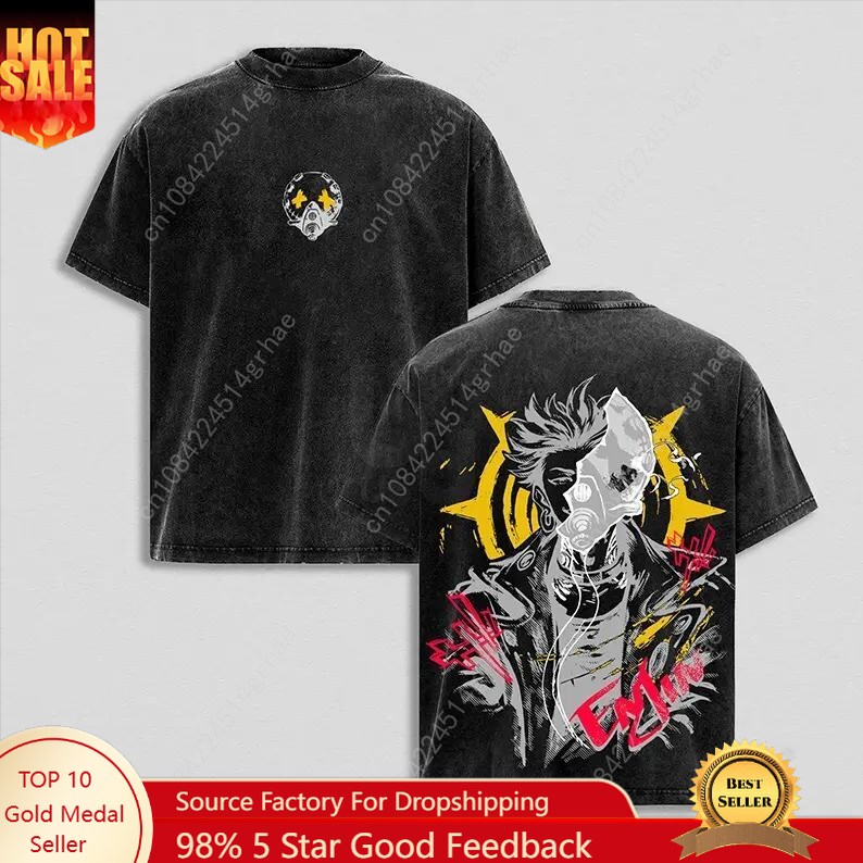 Women'S Fashion Graphic Tees - Gachiakuta Vintage Anime Washed Shirt Anime-Liebhaber