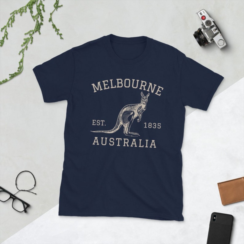 Women'S Fashion Melbourne - Melbourne Australien T-Shirt Australisches Känguru-Shirt Vintage