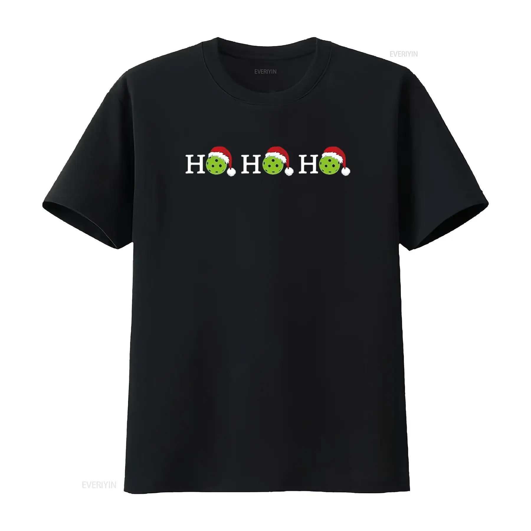 Women'S Fashion Graphic Tees - Pickleball Ho Weihnachten Damen T-Shirt Schwarz