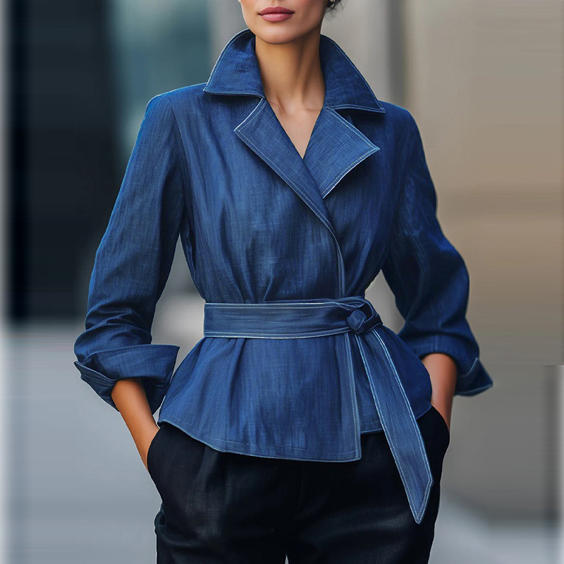 Women'S Fashion Jackets - Herbst Frühling 2026 Mode Denim-Jeansjacke für