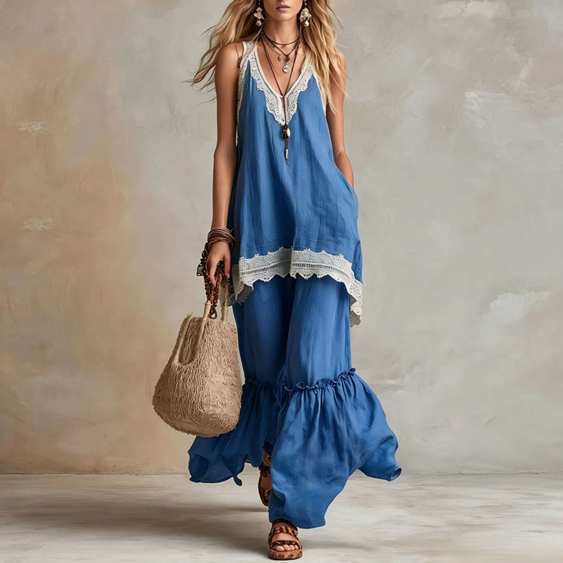 Damen Spitzenbesatz 2-teiliges – Lace Trim Cami Bewertung und Preis