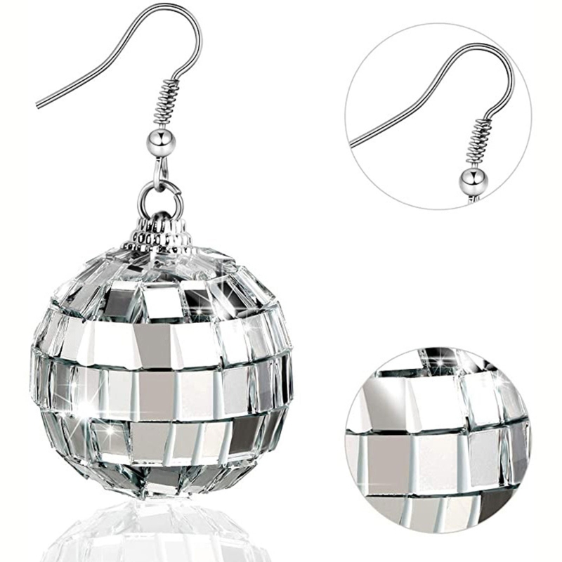 31BB Disco-Kugel-Ohrringe, bau – Women'S Fashion In The 70S Bewertung und Preis