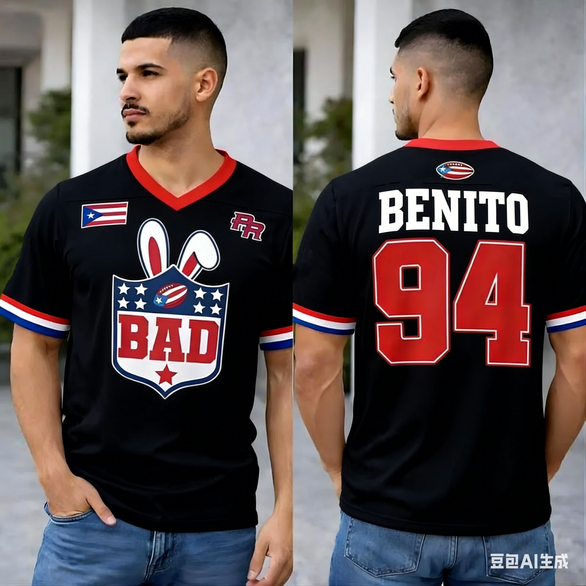 Puerto Rico Übergroßes Trikot  – Women'S Fashion Rugby Shirt Bewertung und Preis