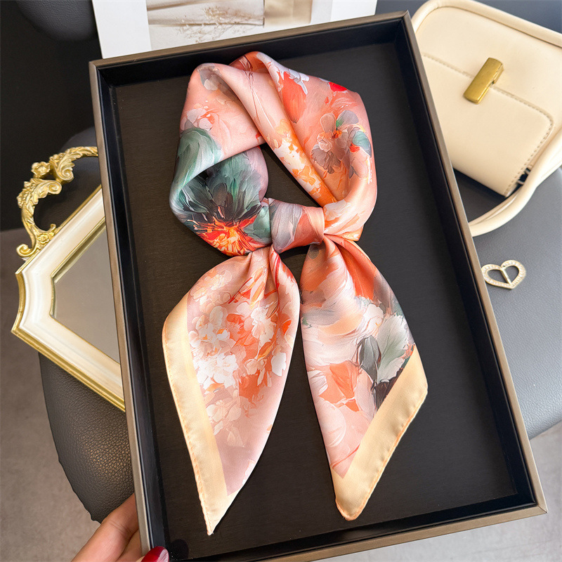 2026 neue Blumen Druck Seide Q – Women Fashion Necktie Bewertung und Preis