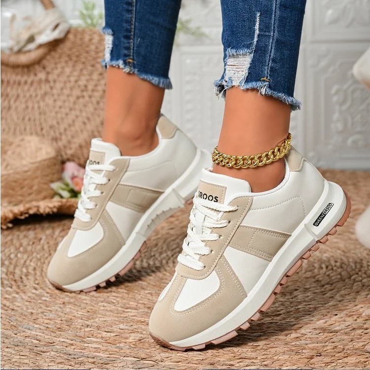 Modische gestreifte Damen-Snea – Women'S Yellow Fashion Sneakers Bewertung und Preis