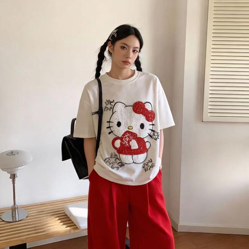 Niedliches Kurzarm-T-Shirt mit – Trend Women Fashion Bewertung und Preis