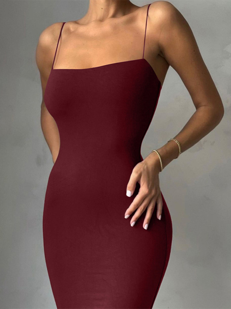 Spaghetti Band Schwarz Bodycon – Spaghetti Strap Dress Bewertung und Preis