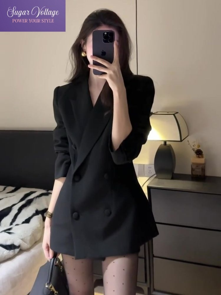 Koreanische Mode Elegante Slim – Blazer Women Oversized Bewertung und Preis