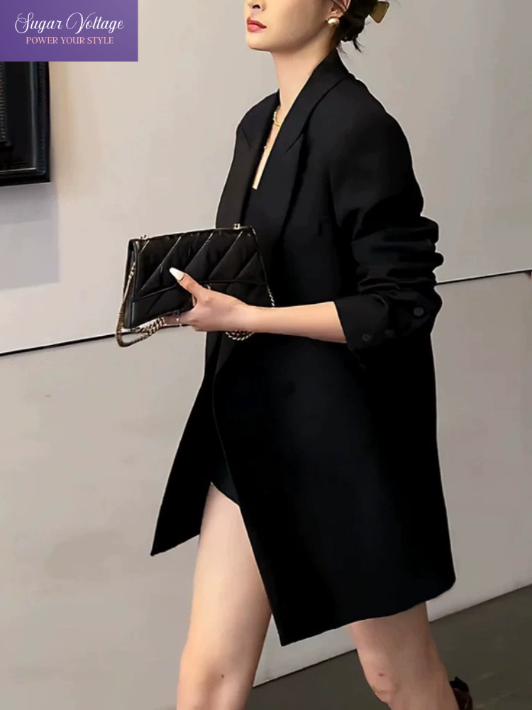 Koreanische Mode Elegante Slim – Blazer Women Oversized Bewertung und Preis