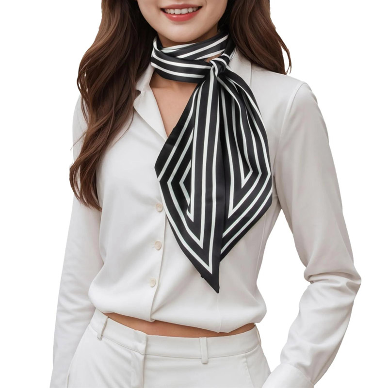 Mode Streifen Haar Band Schal  – Women Fashion Necktie Bewertung und Preis