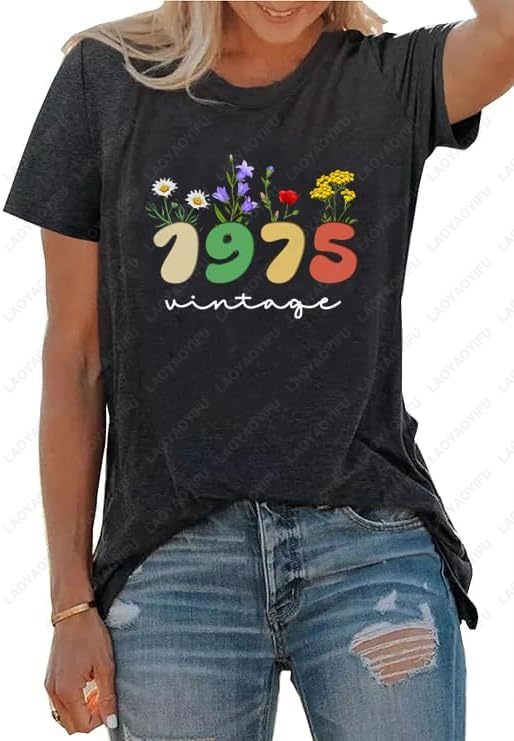 Vintage 1975 T-Shirts für Frau – Women'S Fashion In The 70S Bewertung und Preis