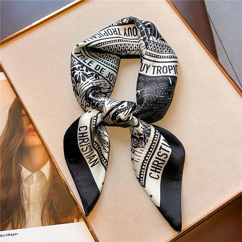 Brief Druck Seide Satin Tasche – Women Fashion Necktie Bewertung und Preis