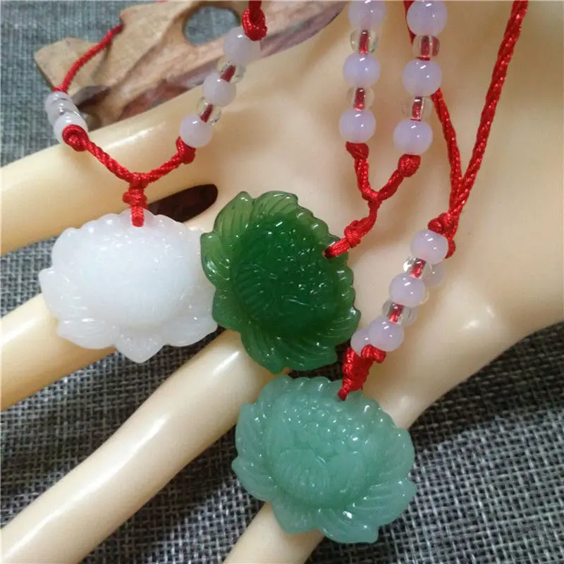 Natürliche Grüne Jade Lotus An – Women'S Fashion Jewellery Bewertung und Preis