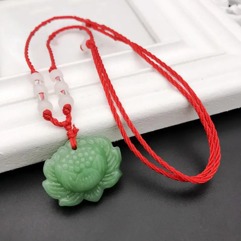 Natürliche Grüne Jade Lotus An – Women'S Fashion Jewellery Bewertung und Preis