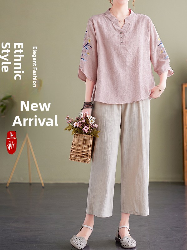Elegantes besticktes Baumwoll- – Women Fashion Over The Years Bewertung und Preis