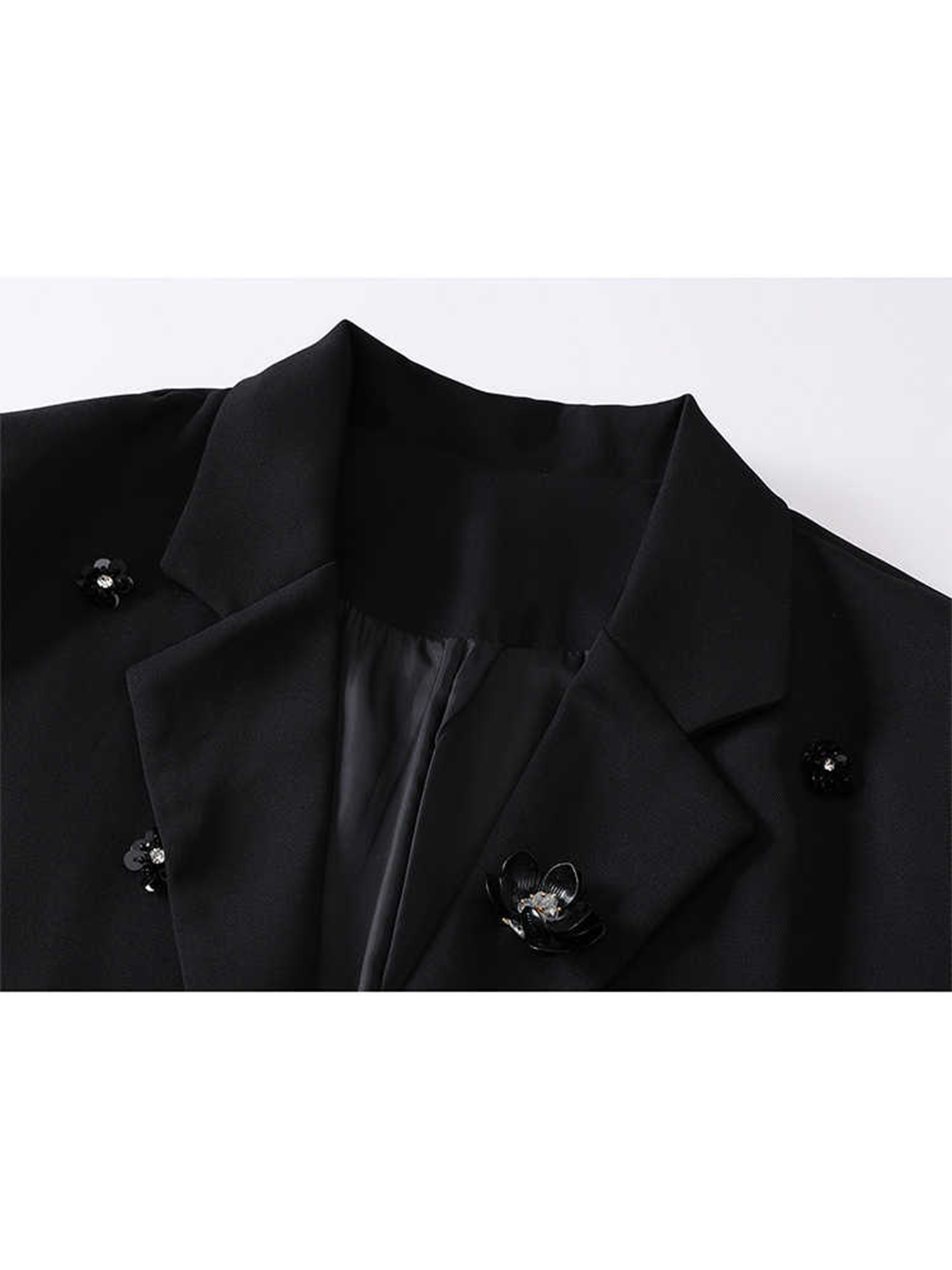 Frauen Schwarz Gothic 3D Flora – Blazer Women Oversized Bewertung und Preis