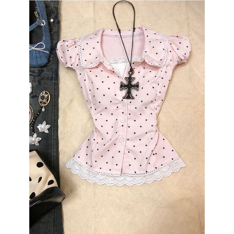 Kimotimo Süßes Polka-Dot Kurza – Women'S Y2K Fashion Aesthetic Bewertung und Preis
