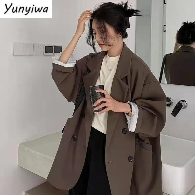Vintage braune Blazer Frauen e – Blazer Women Oversized Bewertung und Preis