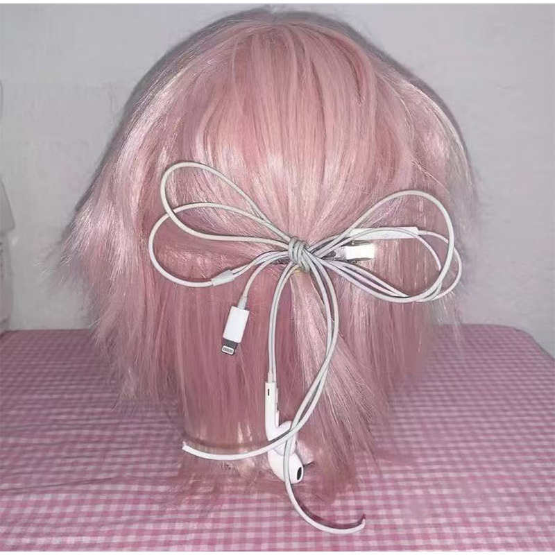 Kopfhörer-Kabel Haarspange Kor – Women'S Y3K Fashion Bewertung und Preis