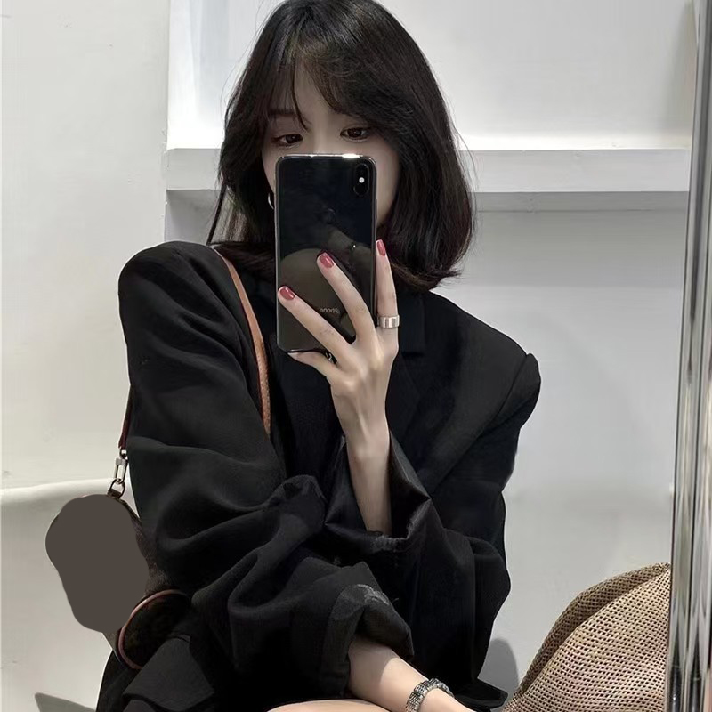 Koreanische Einreiher Schwarz  – Blazer Women Oversized Bewertung und Preis