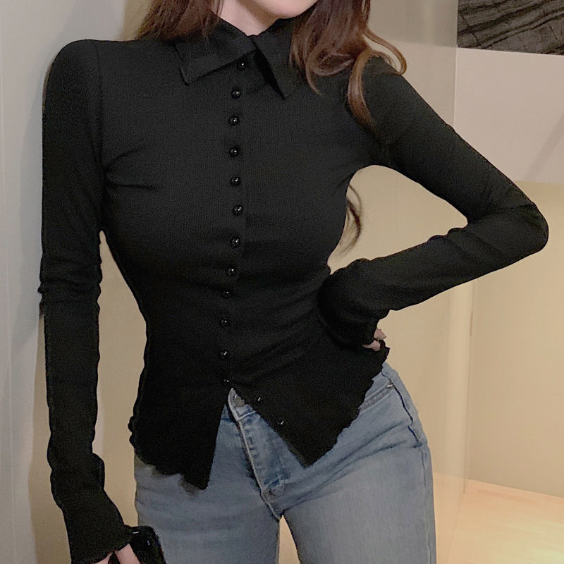 Hemden Frauen dünn elegant ein – Women'S Y2K Fashion Aesthetic Bewertung und Preis